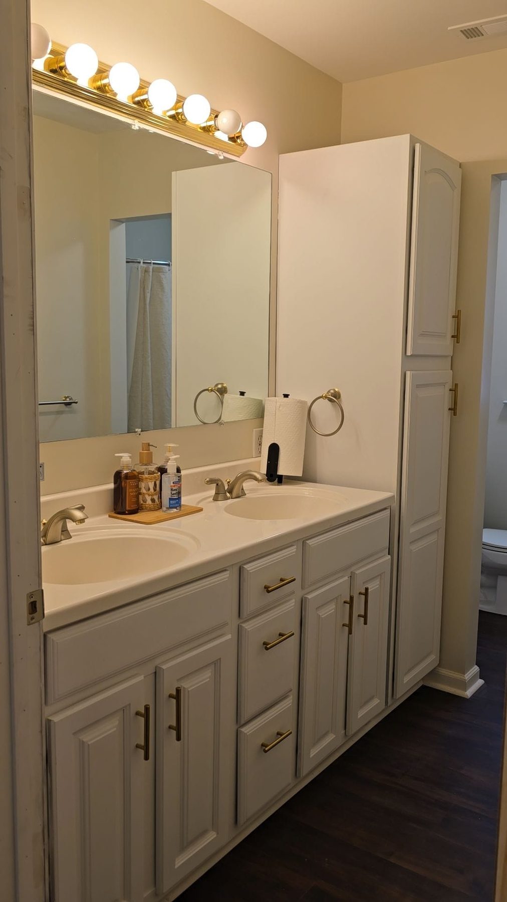 Bathroom double vanity at Blossom Hill Senior Living